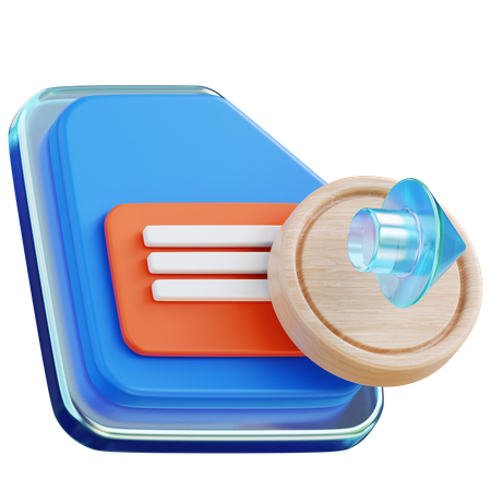 Export File  3D Icon