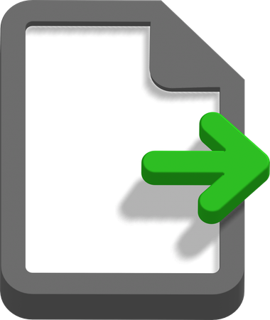 Export file  3D Icon