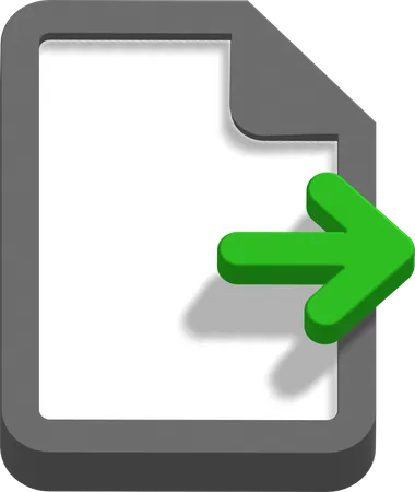 Export file  3D Icon