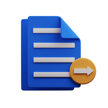 Export File  3D Icon