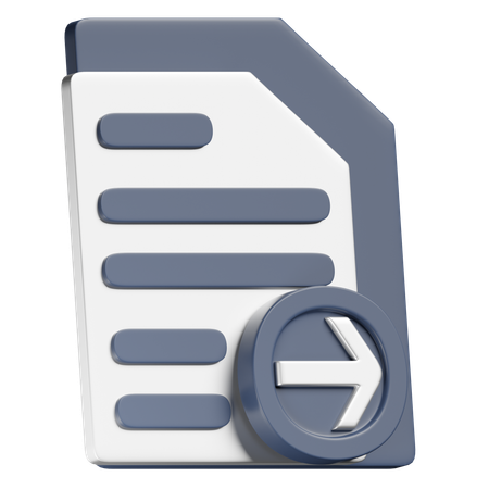 Export File  3D Icon