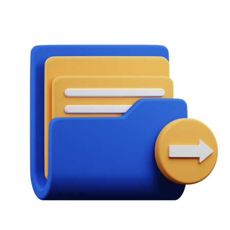 Export Folder  3D Icon