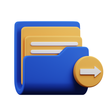 Export Folder  3D Icon