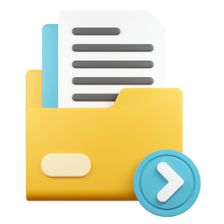 Export Folder  3D Icon