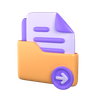 3d move folder logo