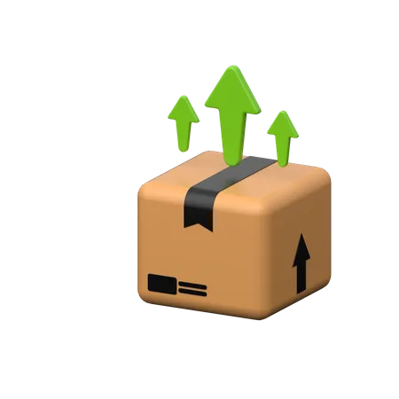 Export Shipping 3 D Icon Represents Global Trade And Logistics Showcasing A Cargo Container With Arrows Symbolizing Exportation In Three Dimensions 3D Icon