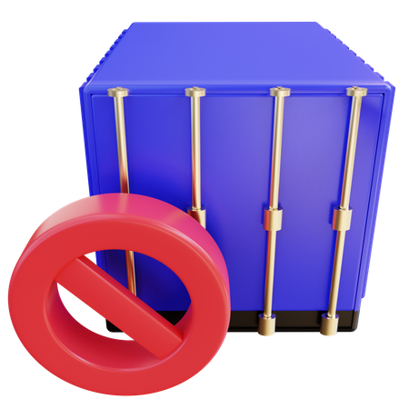 Ausfuhr verboten  3D Icon