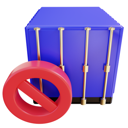 Exportación prohibida  3D Icon