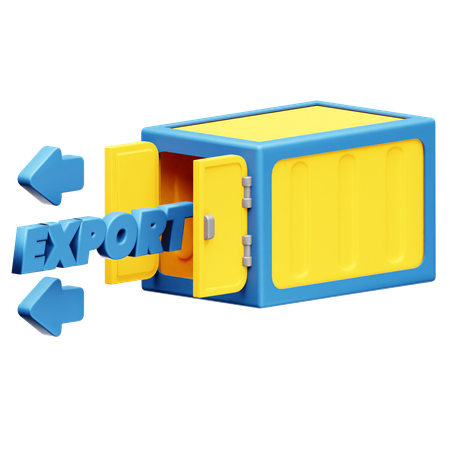 Exporter  3D Icon