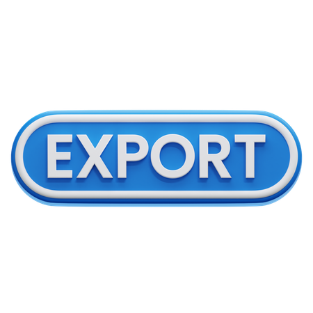 Schaltfläche „Exportieren“  3D Icon