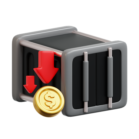 Exportverluste  3D Icon