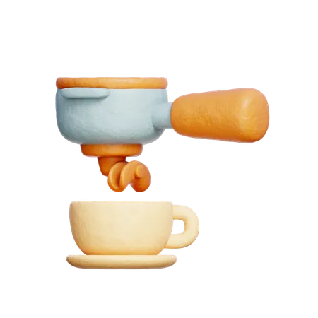 Café exprés  3D Icon