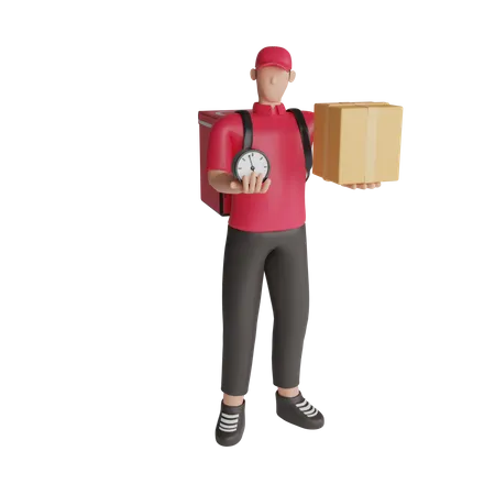 Express courier service  3D Illustration