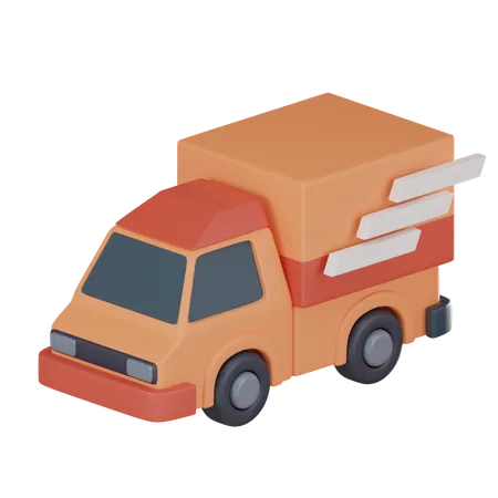 Icon Fast Delivery Car Symbolizes Eefficient And Timely Transportation Logistics Industry Enabling Use Presentations Website Designs Related Delivery Logistics 3 D Render Illustration 3D Icon