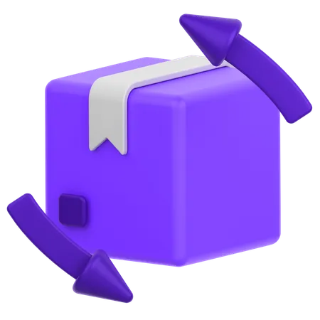 3 D Icon Of A Package Return 3D Icon