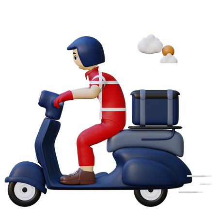 Express delivery service 3D Illustration