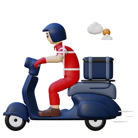 Express delivery service 3D Illustration