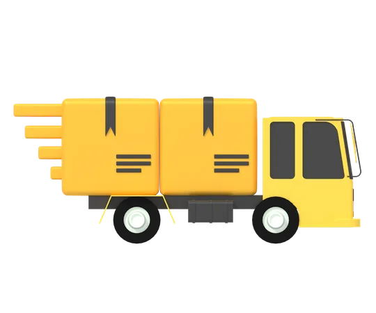 Express Delivery Truck  3D Icon