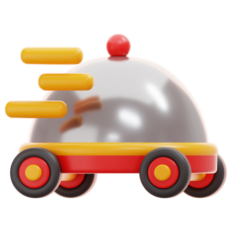 Express Food Delivery  3D Icon