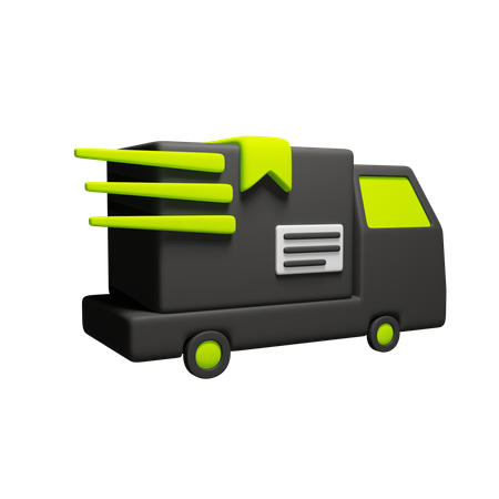 Express-Lieferwagen  3D Icon