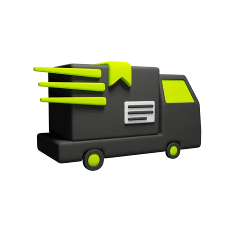 Express-Lieferwagen  3D Icon