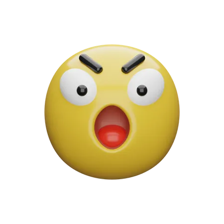 Expressão chocante  3D Emoji