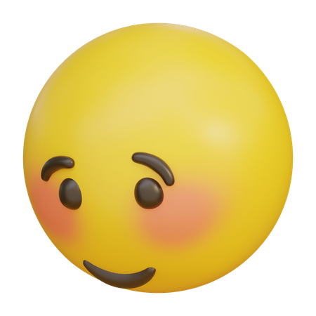 Emoji de expressão envergonhada olhando ao redor  3D Icon
