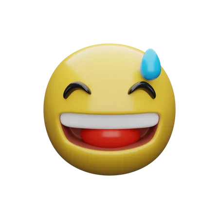 Expressão risonha  3D Emoji