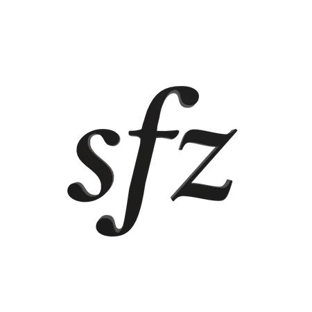 Expression musicale sforzando sfz  3D Icon