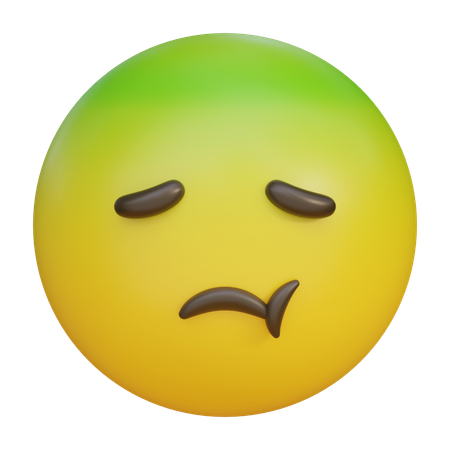 Expression Of Nausea Emoji  3D Icon