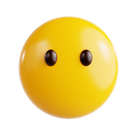 Expressionless Emoji  3D Icon