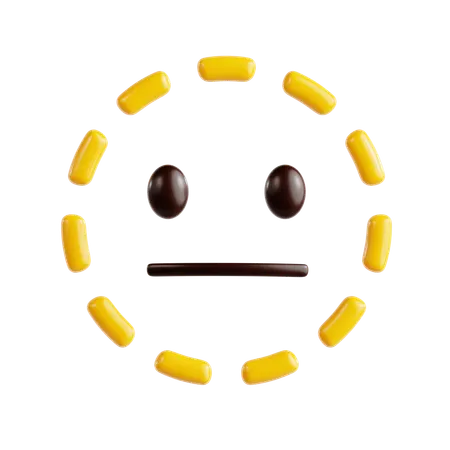 Expressionless Emoji  3D Icon