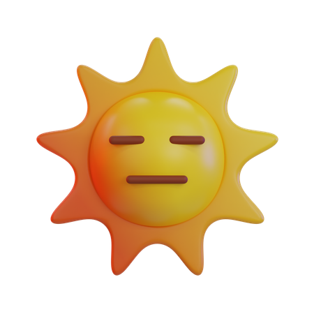 Expressionless Emoji  3D Icon
