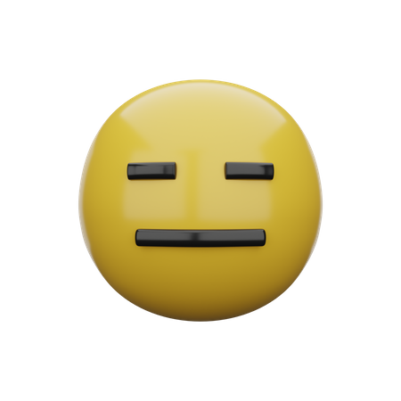 Expressionless Face  3D Emoji