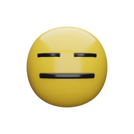 Expressionless Face  3D Emoji