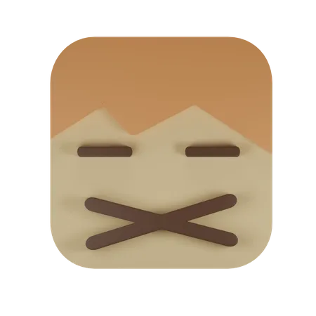 Expressionless face  3D Emoji