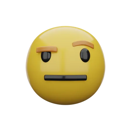 Expressionless Face  3D Emoji