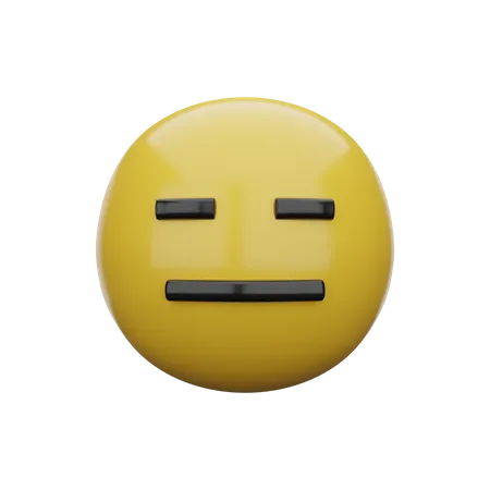 Expressionless Face  3D Emoji