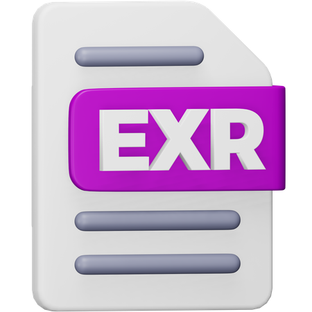 Exr-Datei  3D Icon