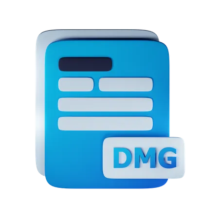 Extensão do arquivo dmg  3D Icon