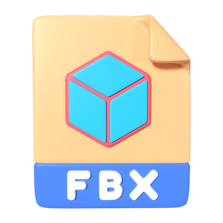 Extensão do arquivo fbx  3D Icon