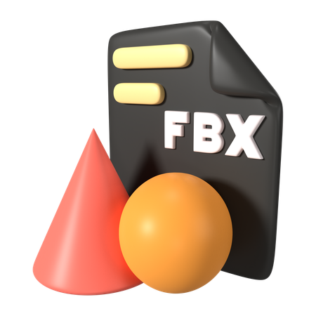 Extensão do arquivo fbx  3D Icon
