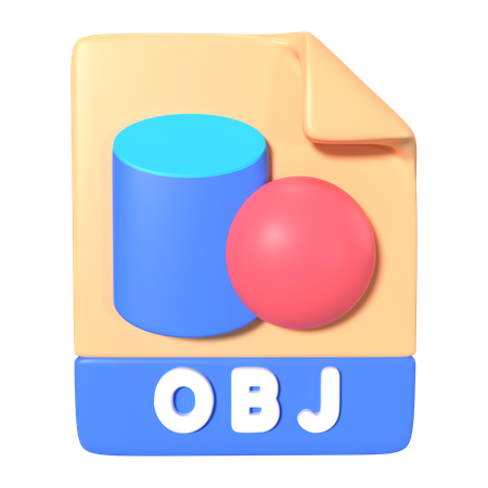 Extensão do arquivo obj  3D Icon