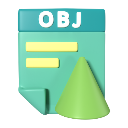 Extensão do arquivo obj  3D Icon
