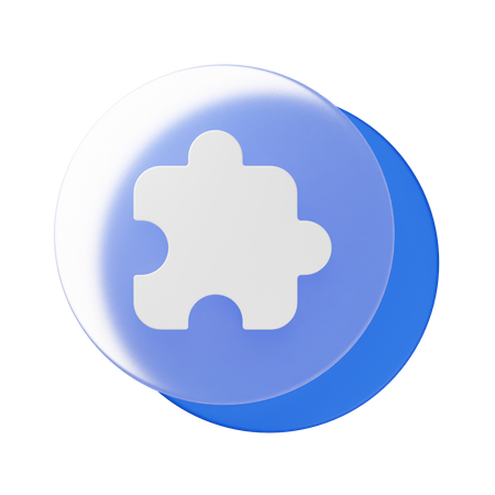 확대  3D Icon