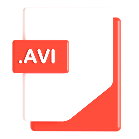 Extension avi  3D Icon