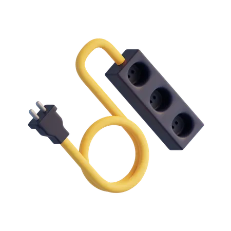Extension Cord  3D Icon