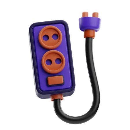 Extension Cord  3D Icon