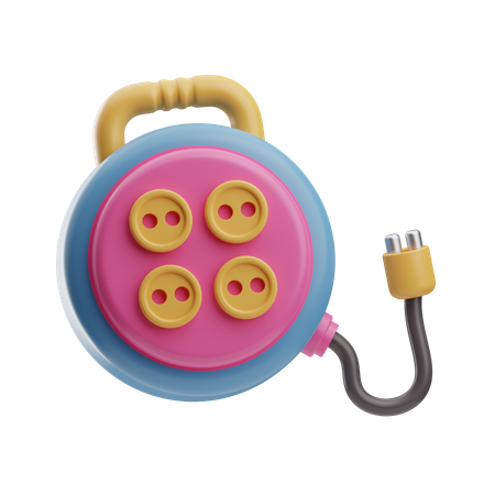 Extension Cord  3D Icon