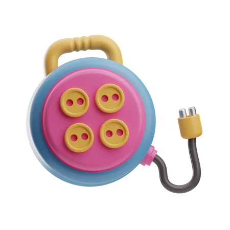 Extension Cord  3D Icon